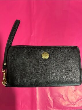 JM Wristlet Clutch with Gold Accent